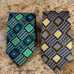 Beltrami geometric pattern necktie
